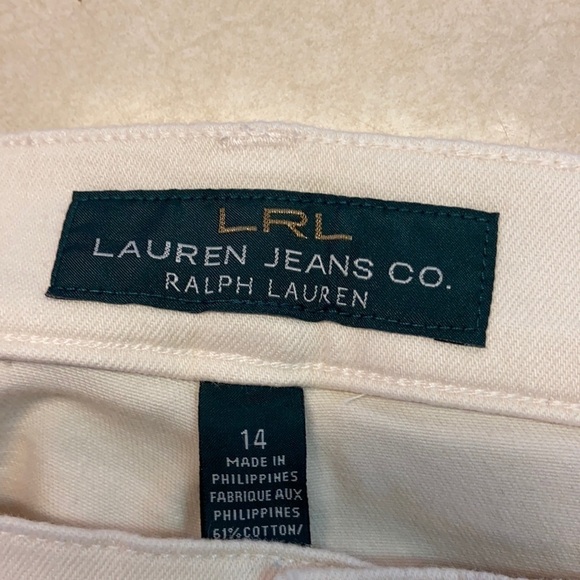 LRL Ivory Jeans Classic Straight Leg Five Pocket - Picture 2 of 8